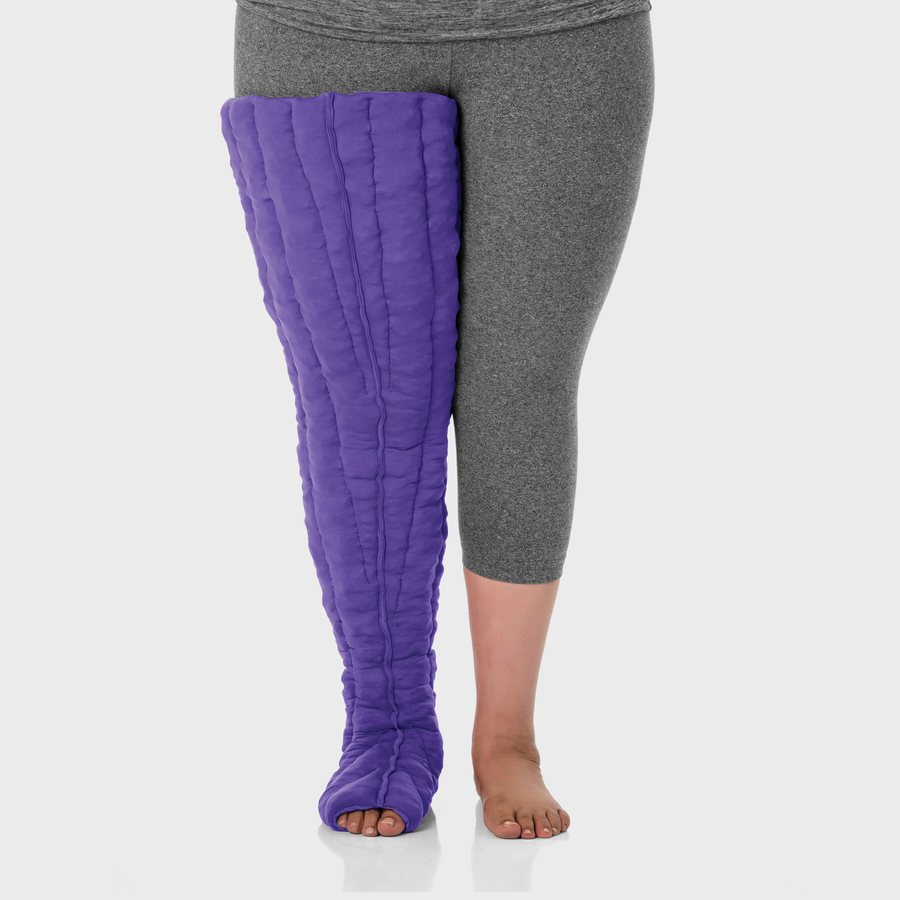 Purple quilted L&R Tribute Night full-leg garment